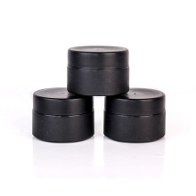 50ml black Round Cosmetic Container PET Plastic Jar